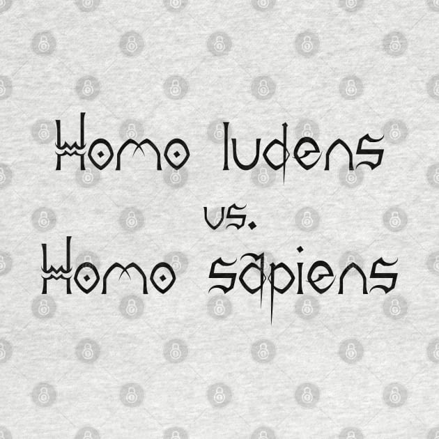 Homo sapiens vs. Homo ludens by stefy